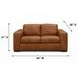 Inglewood Vintage Brown Derby Leather 64" Loveseat