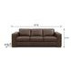 Inglewood Vintage Brown Cigar Leather 92" Sofa