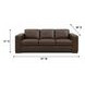 Inglewood Vintage Brown Cigar Leather 91" Queen Sleeper Sofa