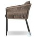 Porto Ellor Brown Outdoor Dining Chair