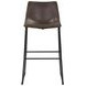 Michelle Brown And Black Armless Bar Stool Set of 2