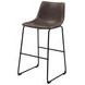 Michelle Brown And Black Armless Bar Stool Set of 2