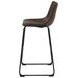Michelle Brown And Black Armless Bar Stool Set of 2