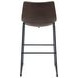 Michelle Brown And Black Armless Bar Stool Set of 2