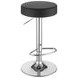 Ramses Chrome And Black 29" Adjustable Bar Stool