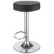 Ramses Chrome And Black 29" Adjustable Bar Stool