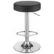 Ramses Chrome And Black 29" Adjustable Bar Stool