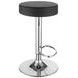 Ramses Chrome And Black 29" Adjustable Bar Stool