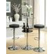 Ramses Chrome And Black 29" Adjustable Bar Stool