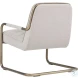 Lincoln Beige Linen Fabric Lounge Chair