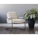 Lincoln Beige Linen Fabric Lounge Chair