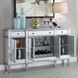Aconitum Clear Mirror 4 Door Wine Cabinet 