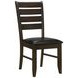 Dalila Dark Brown Side Chair Set of 2