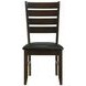 Dalila Dark Brown Side Chair Set of 2