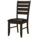 Dalila Dark Brown Side Chair Set of 2