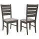 Dalila Grey Ladder Back Side Chair Set of 2