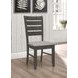 Dalila Grey Ladder Back Side Chair Set of 2