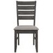 Dalila Grey Ladder Back Side Chair Set of 2