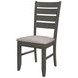 Dalila Grey Ladder Back Side Chair Set of 2