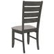 Dalila Grey Ladder Back Side Chair Set of 2