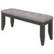Dalila Dark Grey Padded Cushion Bench