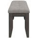 Dalila Dark Grey Padded Cushion Bench