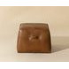 Ashford Tobacco Tan Upholstered Square Ottoman