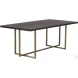 Jade Antique Brass Rectangular Dining Table