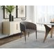 Asher Sparrow Grey Dining Arm Chair