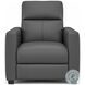 Broadway Shale Leather Power High Leg Recliner with Power Headrest