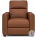 Broadway Cinnamon Leather Power High Leg Recliner with Power Headrest