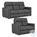 Broadway Shale Leather Power High Leg Recliner with Power Headrest