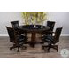 Havenstead Dark Brown 53" Reversible Game and Dining Poker Table