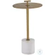 Sia Brass End Table