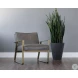 Havenwood Grey Leather Kristoffer Lounge Chair