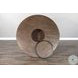 Velden Hollow Natural Round Counter Height Dining Table with Lazy Susan
