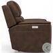Henry Brown Leather Power Recliner with Power Headrest and Lumbar