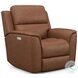 Henry Russet Leather Power Recliner with Power Headrest and Lumbar