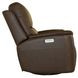 Henry Burnt Umber Leather Swivel Gliding Power Recliner with USB Charging and Heat Massage
