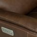Henry Burnt Umber Leather Swivel Gliding Power Recliner with USB Charging and Heat Massage