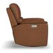 Henry Caramel Leather Swivel Gliding Power Recliner with USB Charging and Heat Massage