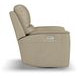 Henry Beige Leather Swivel Gliding Power Recliner with USB Charging and Heat Massage