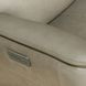 Henry Beige Leather Swivel Gliding Power Recliner with USB Charging and Heat Massage