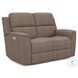 Henry Brown Power Reclining Loveseat with Power Headrest and Lumbar