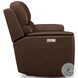 Henry Brown Leather Power Reclining Loveseat with Power Headrest and Lumbar