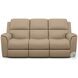 Henry Brown Leather Power Reclining Sofa with Power Headrest and Lumbar