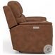 Henry Russet Leather Power Reclining Console Loveseat with Power Headrest and Lumbar