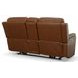 Henry Russet Leather Power Reclining Console Loveseat with Power Headrest and Lumbar