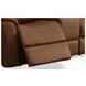 Henry Russet Leather Power Reclining Console Loveseat with Power Headrest and Lumbar