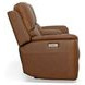 Henry Russet Leather Power Reclining Console Loveseat with Power Headrest and Lumbar